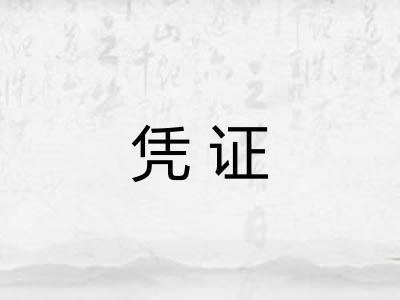 凭证 凭证