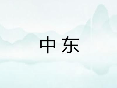 中东 中东