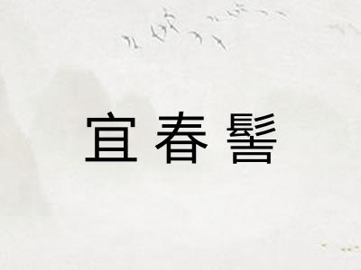 宜春髻 宜春髻