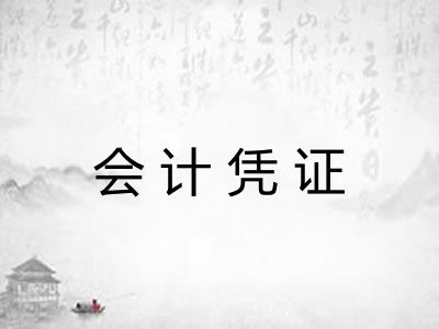 会计凭证 会计凭证