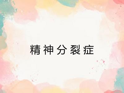 精神分裂症 精神分裂症