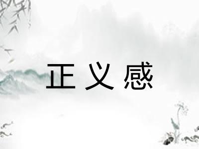 正义感 正义感
