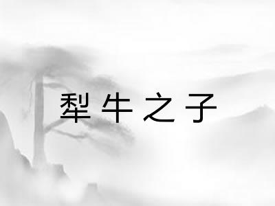 犁牛之子