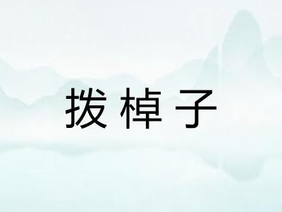 拨棹子 拨棹子