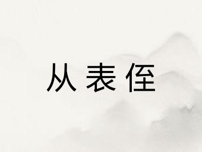 从表侄 从表侄