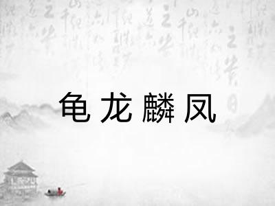 龟龙麟凤 龟龙麟凤