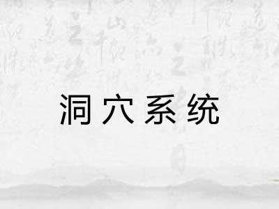 洞穴系统 洞穴系统