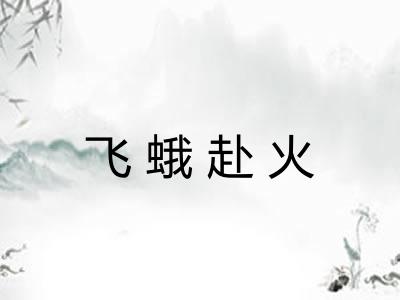 飞蛾赴火 飞蛾赴火