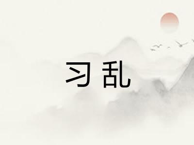 习乱 习乱