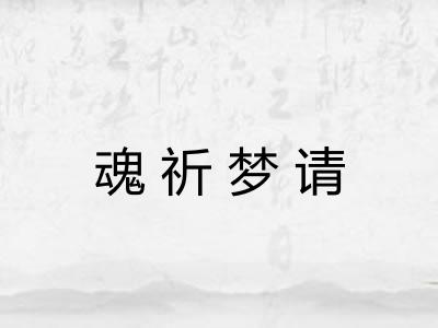 魂祈梦请