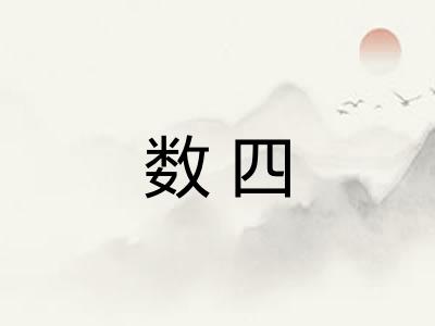 数四 数四