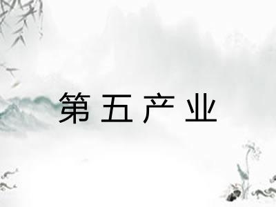 第五产业 第五产业