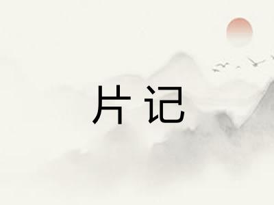 片记
