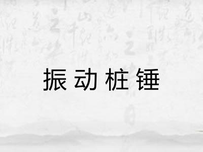 振动桩锤 振动桩锤
