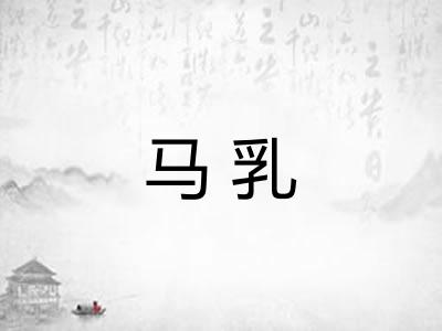 马乳