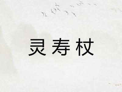 灵寿杖 灵寿杖