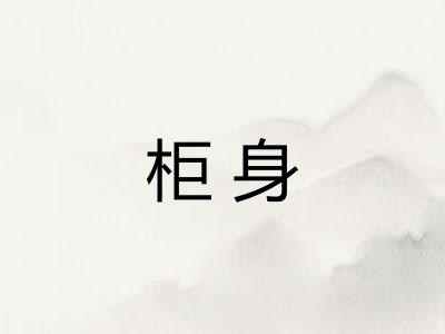柜身 柜身