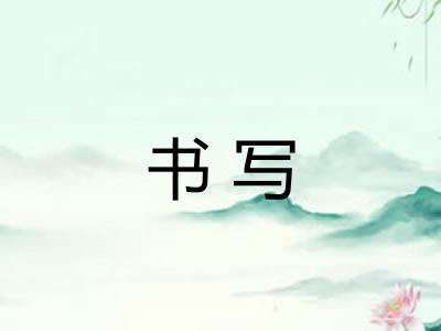 书写