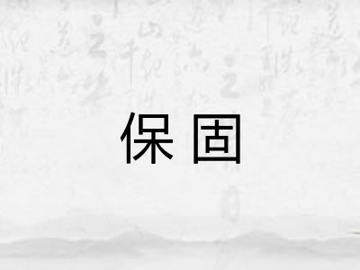 保固