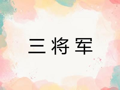三将军