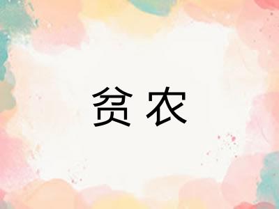 贫农 贫农