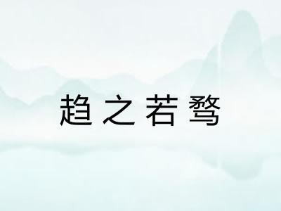 趋之若骛 趋之若骛