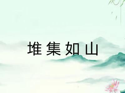 堆集如山 堆集如山