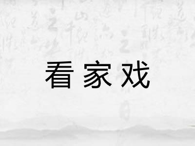 看家戏