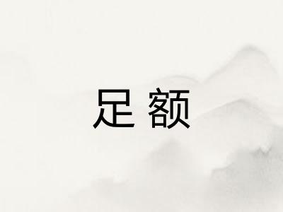 足额 足额