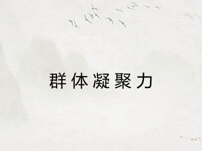 群体凝聚力
