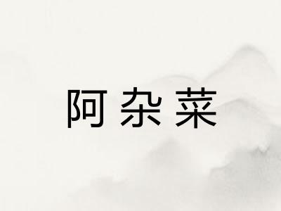 阿杂菜 阿杂菜