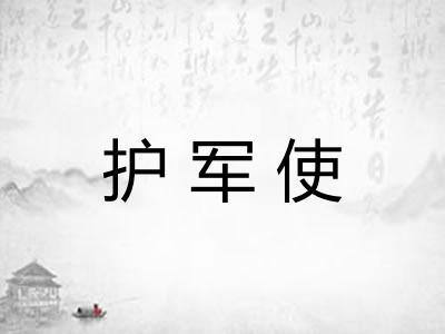护军使 护军使