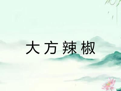 大方辣椒 大方辣椒