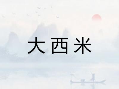 大西米 大西米