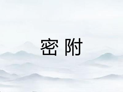 密附