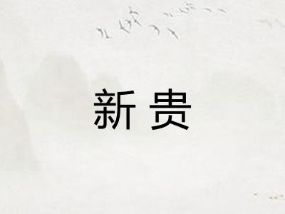 新贵 新贵