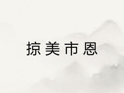 掠美市恩 掠美市恩