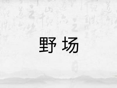 野场 野场