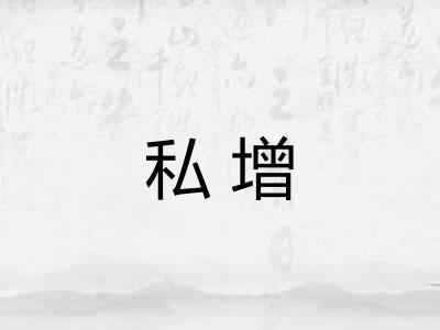 私增
