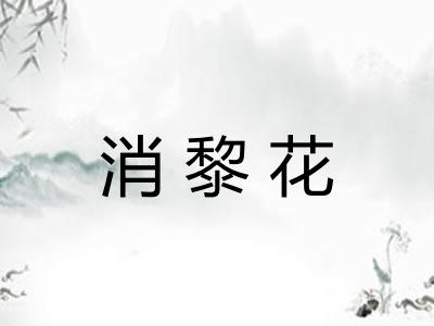 消黎花