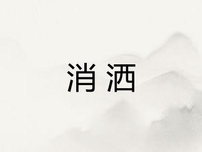 消洒 消洒