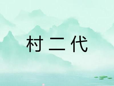 村二代 村二代