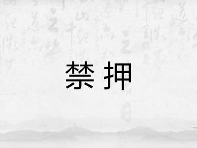 禁押 禁押