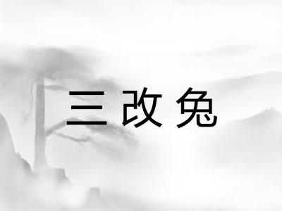 三改兔 三改兔