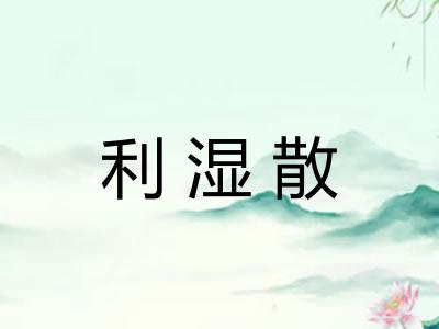 利湿散