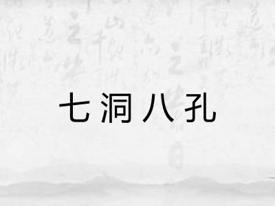 七洞八孔