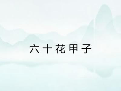 六十花甲子 六十花甲子