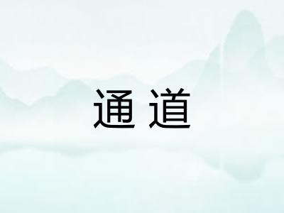 通道 通道