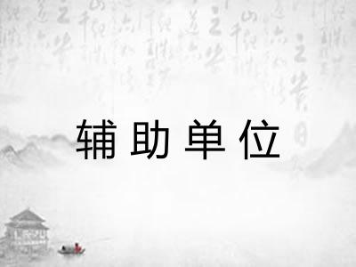 辅助单位 辅助单位