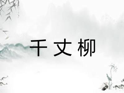 千丈柳 千丈柳